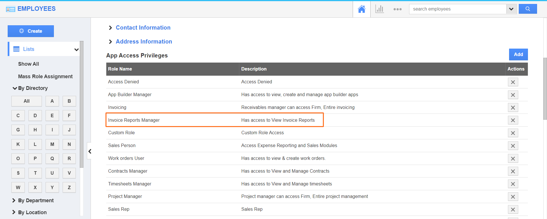 Employees-Added role to emp.png Employees - Added role to emp